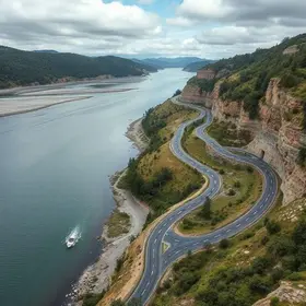 ribanceiras e curvas