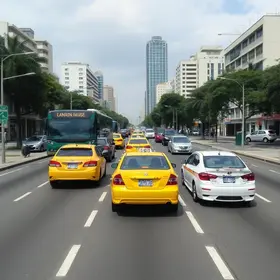 circulação de táxis em Belo Horizonte