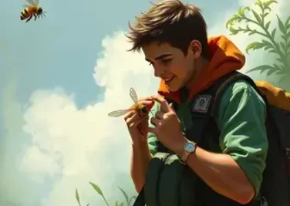 menina que levou 100 picadas de abelha