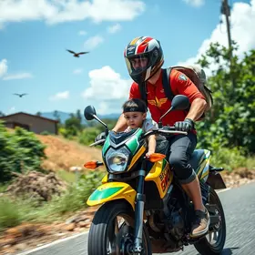 motoboy salva criança de ataque de abelhas