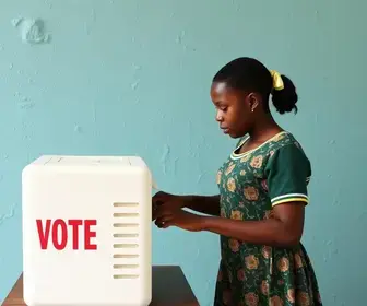 votação na Escola Estadual do Canaã